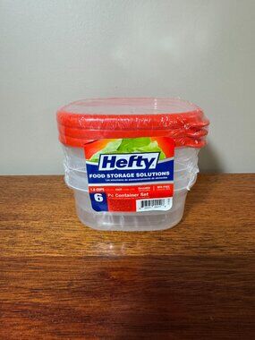Hefty Food Storage Solutions - 1.8 cup container - set of 3 - SEALED